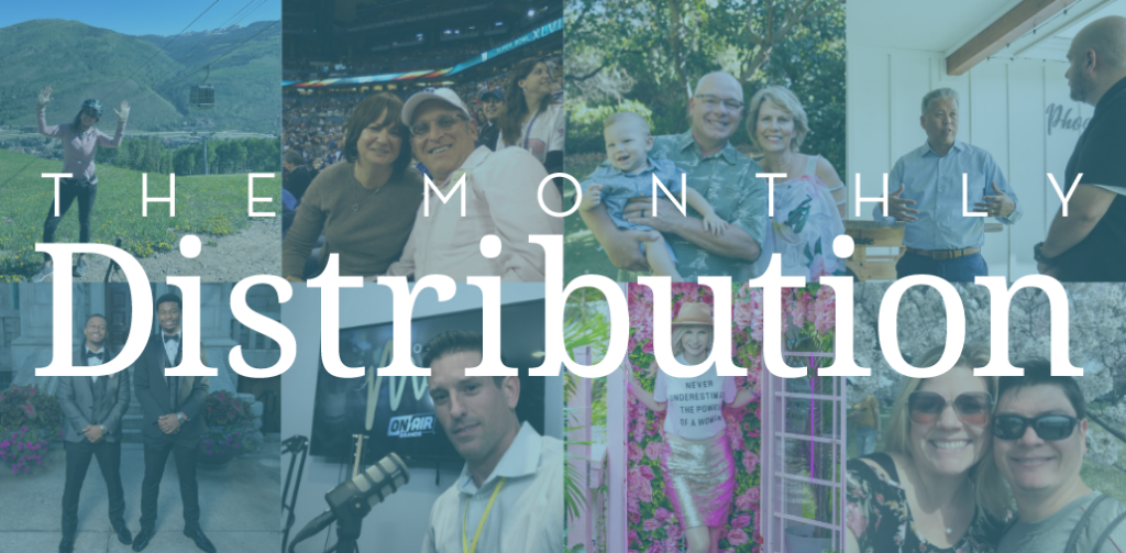 The Monthly Distribution Newsletter Banner